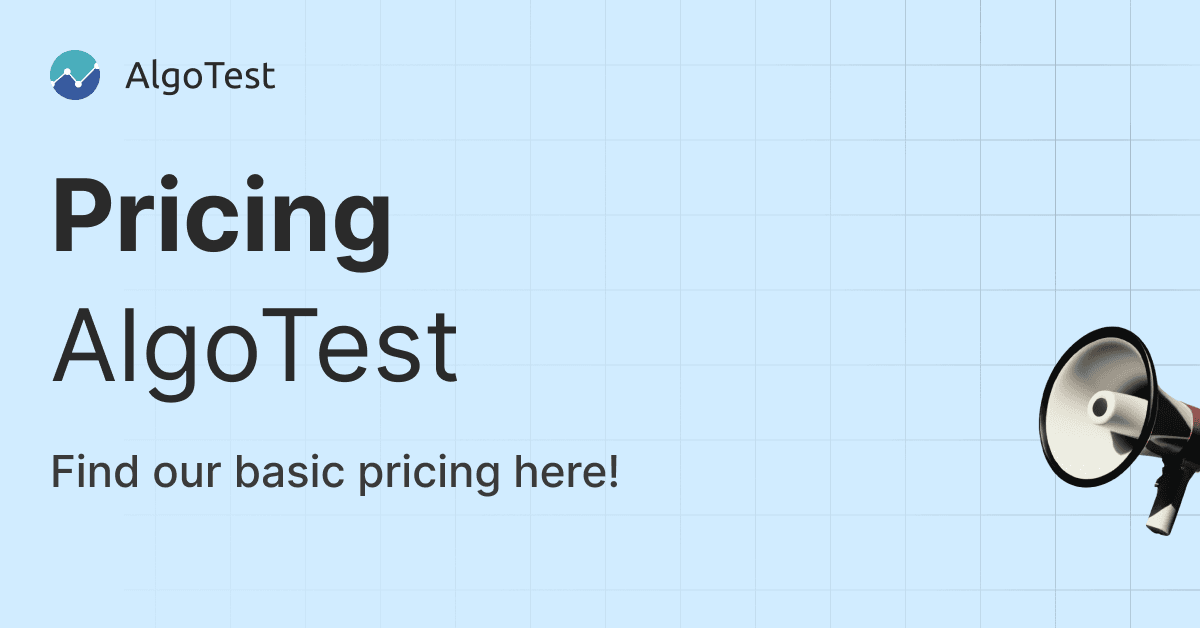 Pricing for AlgoTest