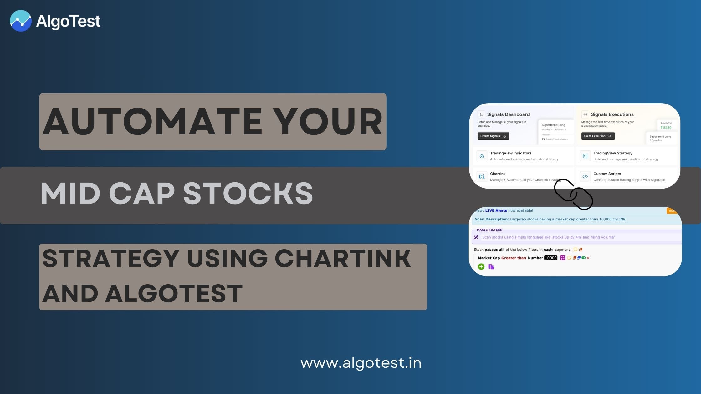 Automate Your “Mid Cap Stocks” Using Chartink and AlgoTest