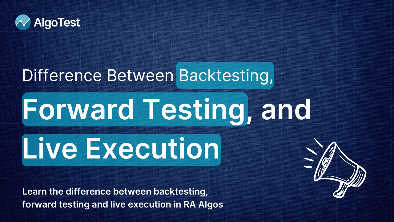 Difference Between Backtesting, Forward Testing, and Live Execution in RA Algos