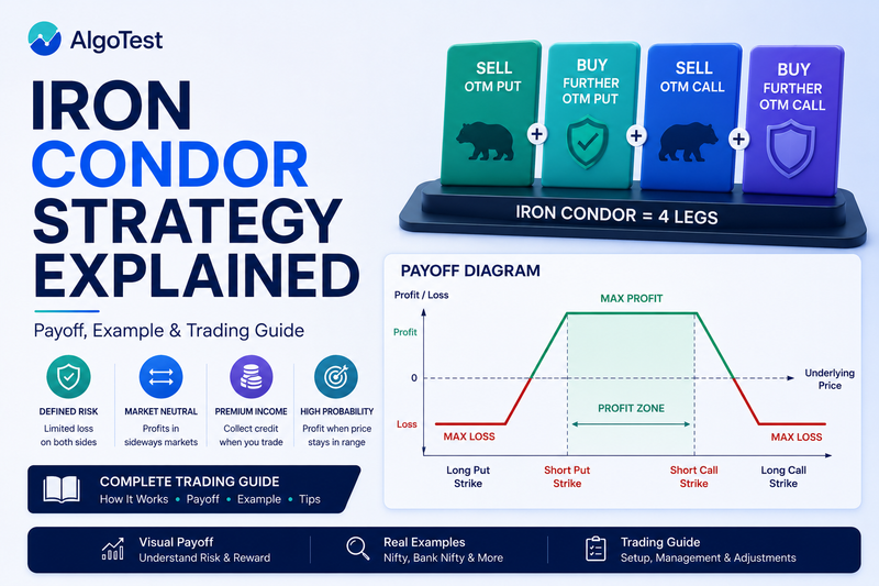 Iron Condor Strategy Explained: How It Works, Payoff & Example