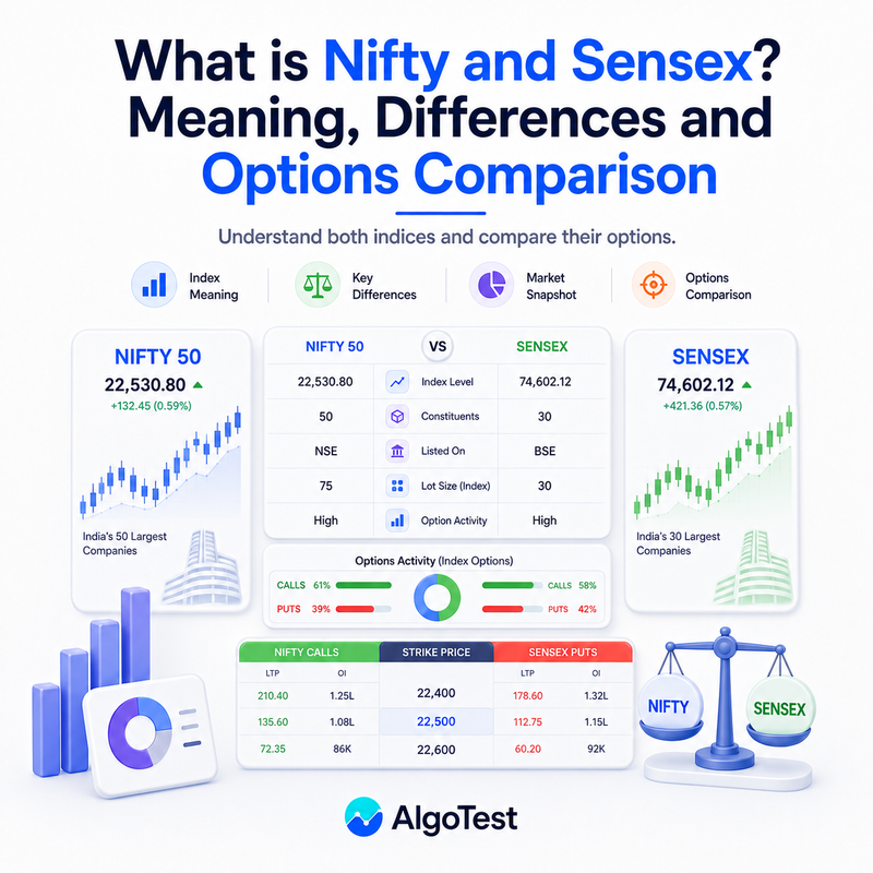 What is Nifty and Sensex? Meaning, Differences and Options Comparison