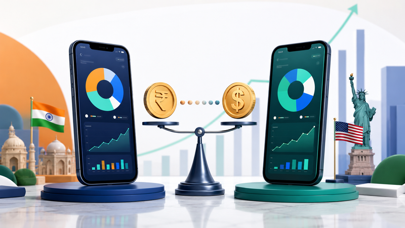 Vested vs INDmoney comparison for investing in US stocks from India