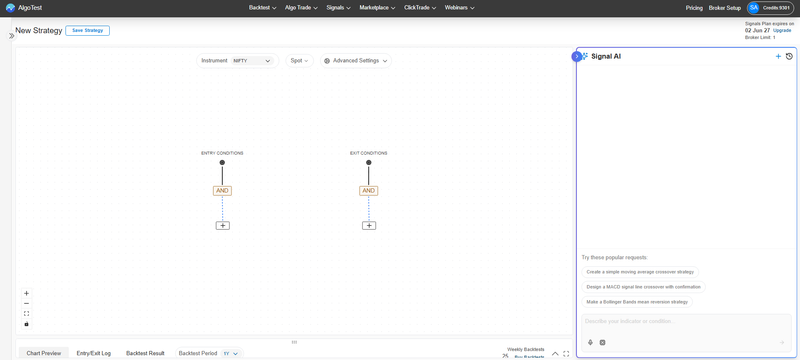 ai based tradingview alternative in India | AlgoTest