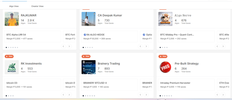 algo trading marketplace india