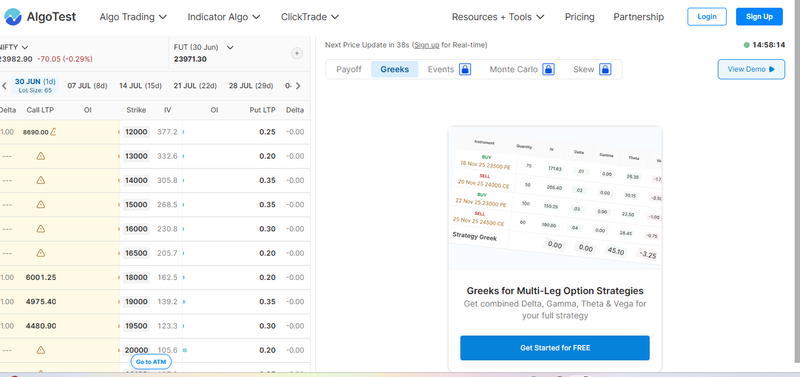 algotest vs dhan option strategy builder