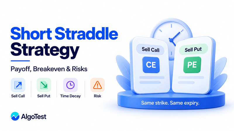 Short Straddle Strategy: Payoff, Breakeven, Risks and Nifty Example