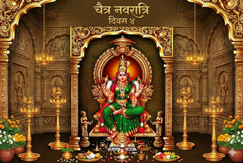 चैत्र नवरात्रि : १४ लोकों की अधिष्ठात्री देवी का आवाहन