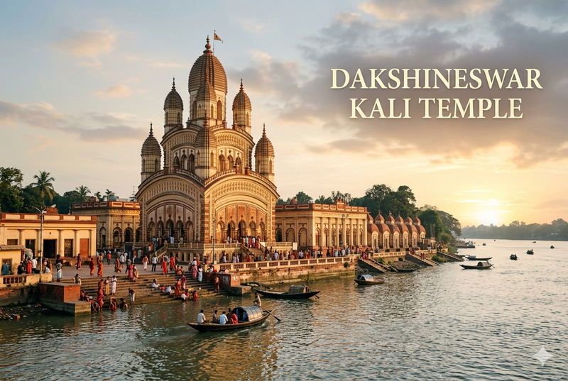 The Dakshineswar Kali Temple in Kolkata, West Bengal