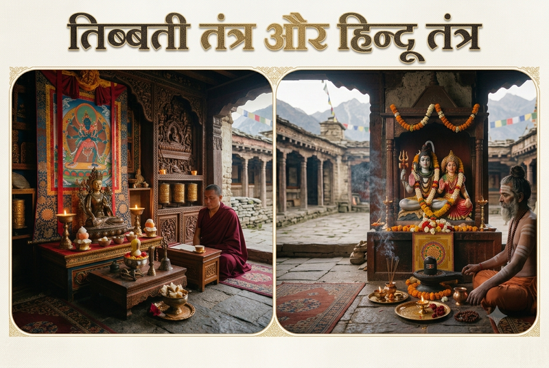 तिब्बती तंत्र और हिन्दू तंत्र के मध्य भेद