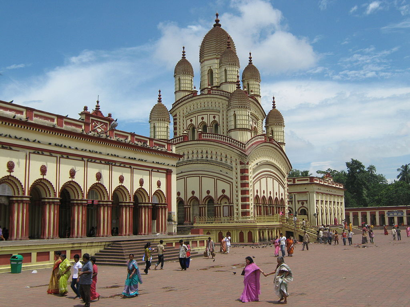 A photo of Dakshineshwar Kali Temple, Kolkata.