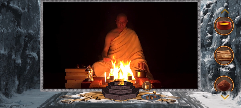 A screenshot of a Live Yagna with Om Swami on the Vedic Sadhana App.