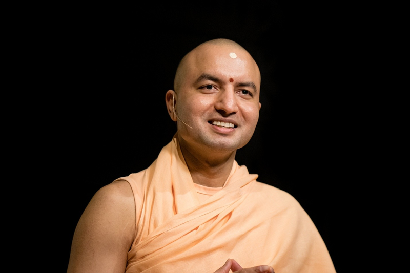 A photograph of Om Swami.