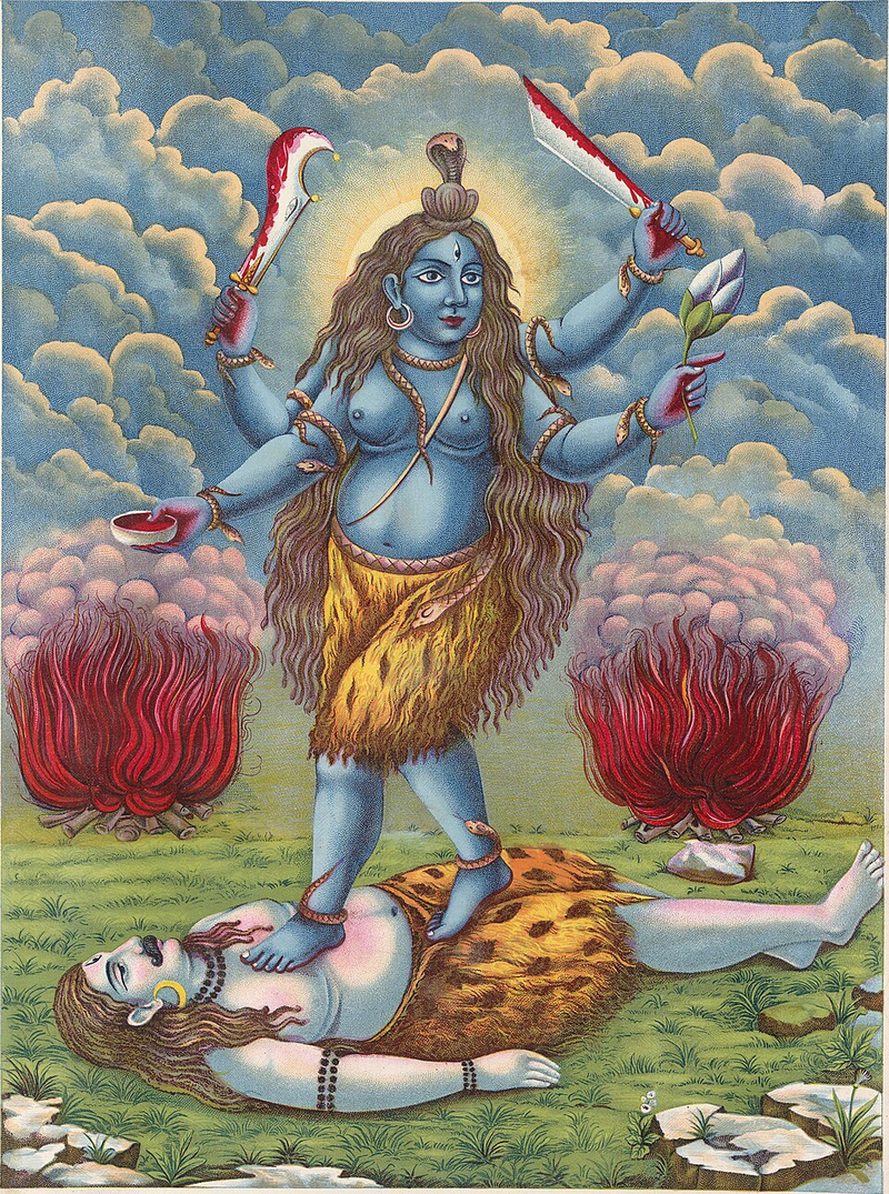 An illustration showing the standard iconography of Goddess Tara.