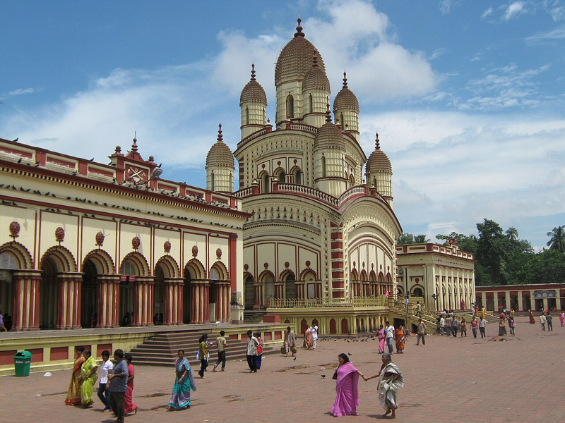 An image of Dakshineshwar Kali Temple, Kolkata.