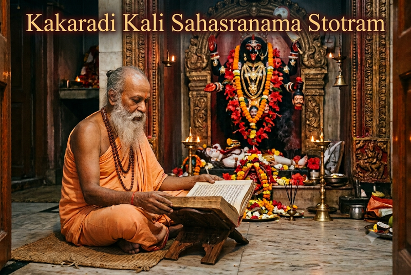 Kakaradi Kali Sahasranama Stotram in English