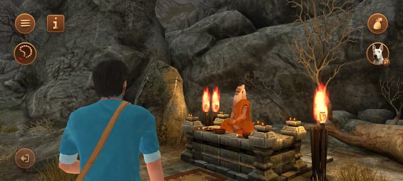 A screenshot of world navigation in the Tantra Sadhana app.