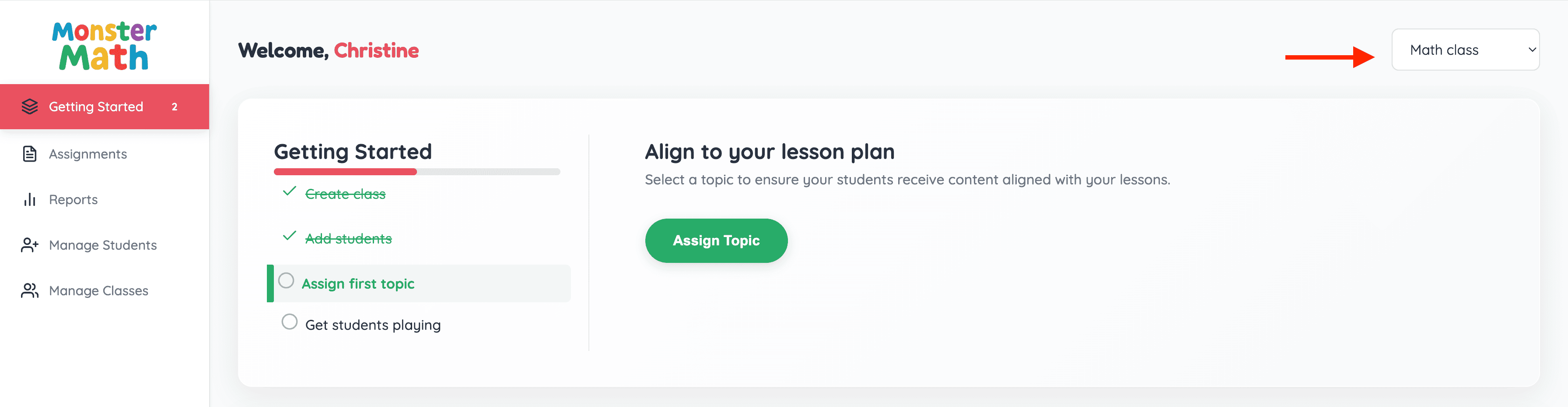 How to switch classes?