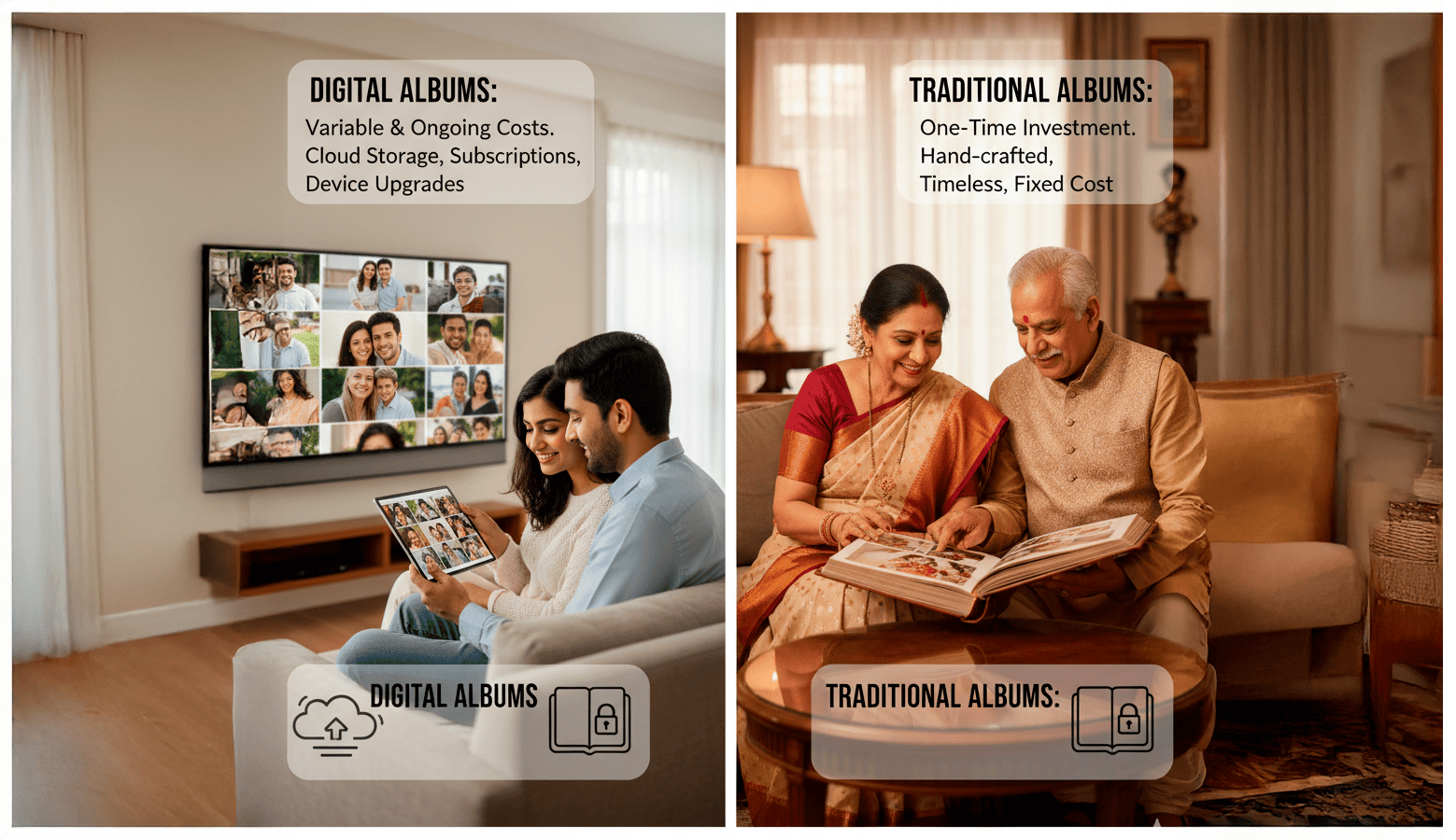 digital albums variable and ongoing costs