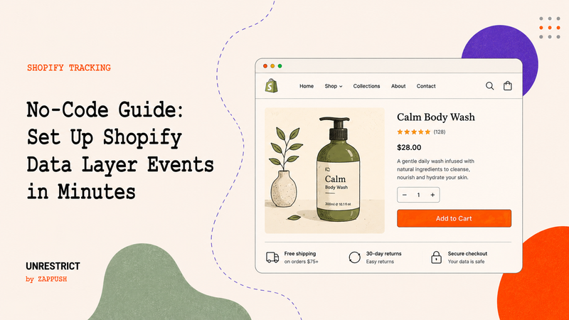 No-Code Guide: Set Up Shopify Data Layer Events in Minutes