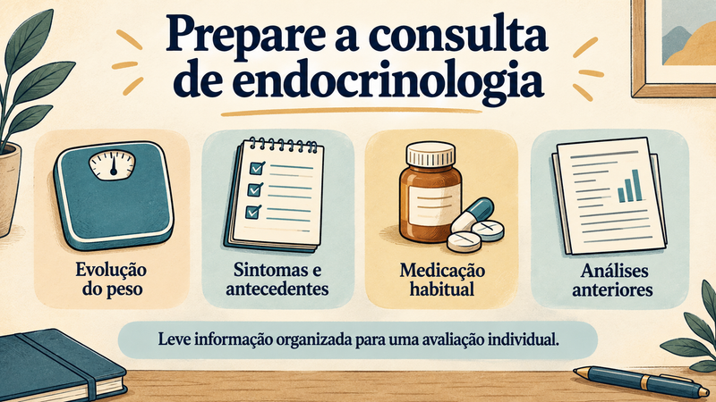 como preparar consulta endocrinologia
