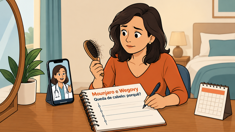 Mounjaro e Wegovy: queda de cabelo e o que pode fazer
