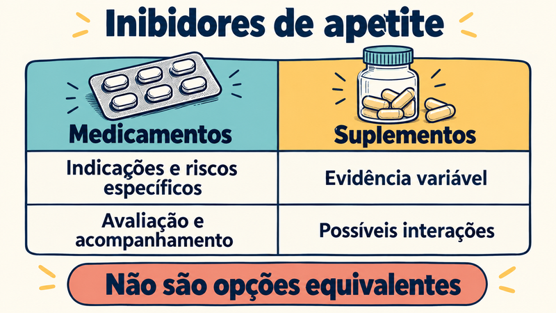inibidores de apetite medicamentos vs suplementos
