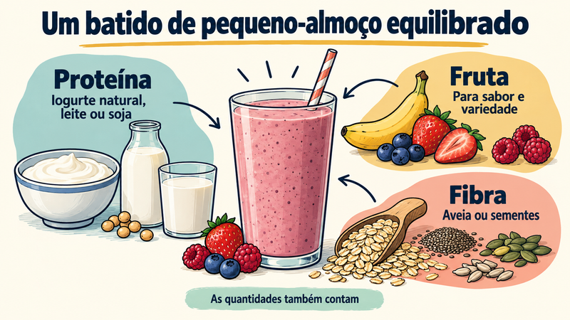 batido pequeno almoco equilibrado