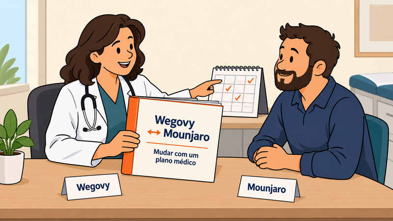 Mudar de Wegovy para Mounjaro e vice-versa: o que deve saber