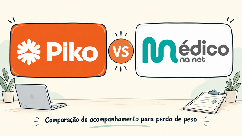 Médico na Net vs Piko: qual escolher para perder peso?