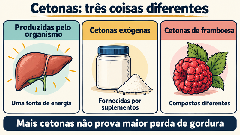 cetonas vs cetonas exógenas vs cetonas de framboesa