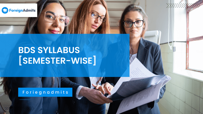 BDS Syllabus [Semester-Wise]