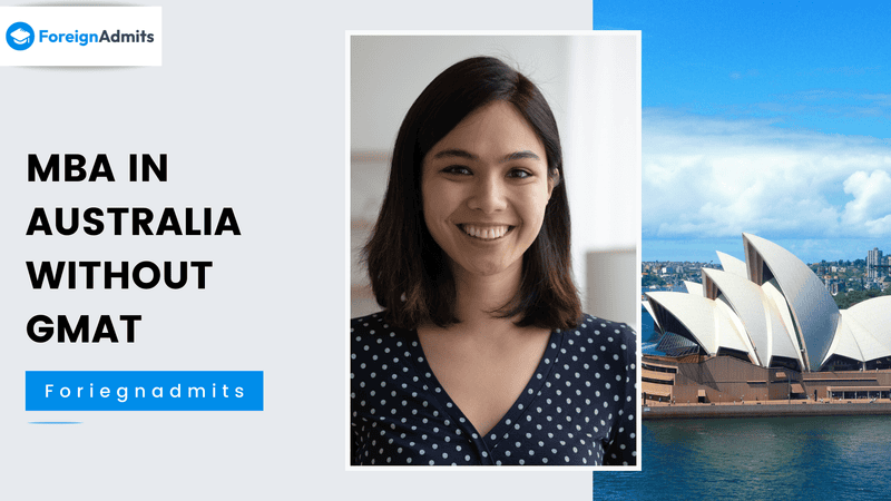MBA in Australia without GMAT