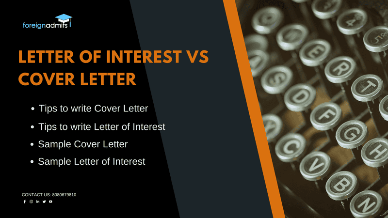 Letter of Interest VS Cover Letter