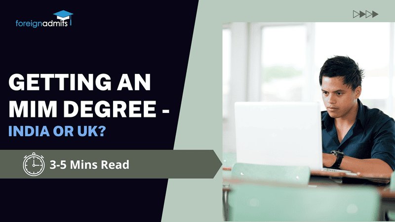 Getting an MIM degree – India or UK?