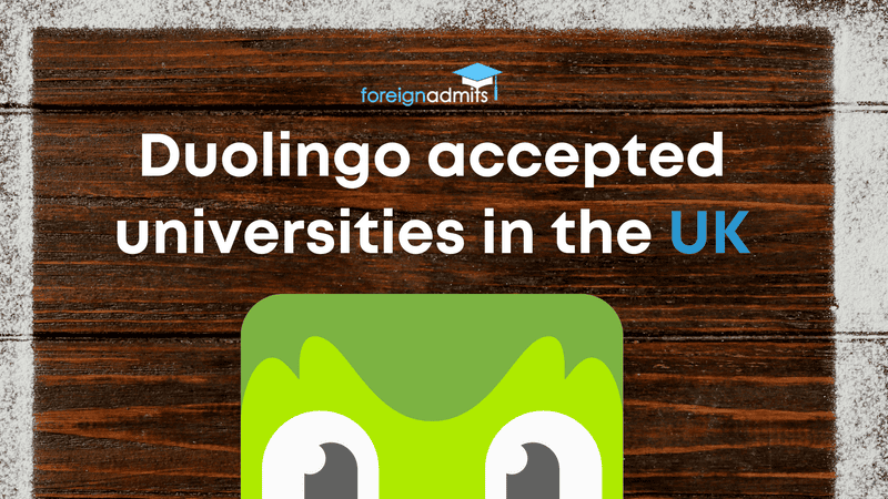 Duolingo accepted universities in the UK