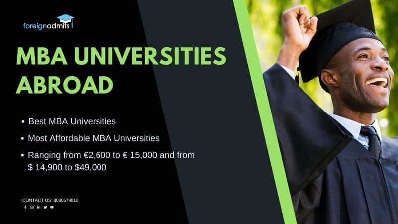 Best and the most affordable MBA universities abroad