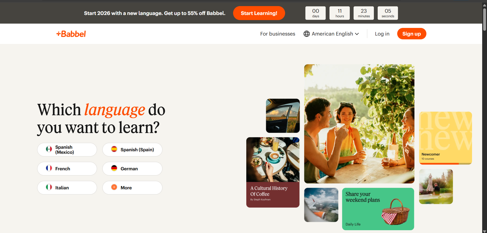 Babbel screen