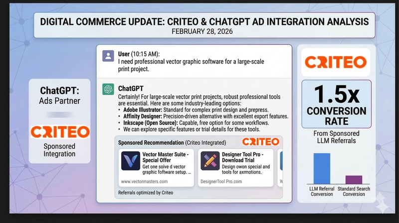 Criteo Is the First Ad Tech Company Inside ChatGPT. The Conversion Data Is Interesting