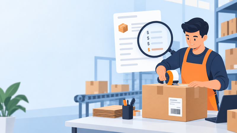 Amazon FBA prep service cost breakdown illustration