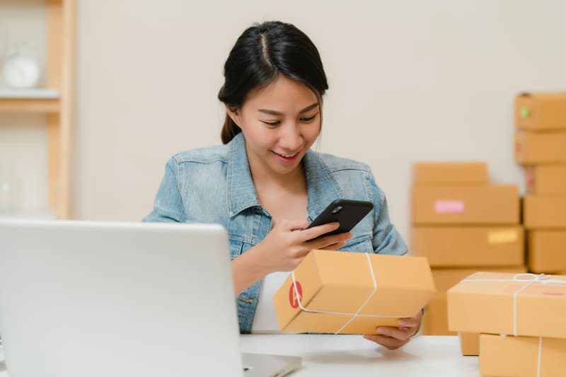 Amazon FBA seller checking products and validating profit before launching