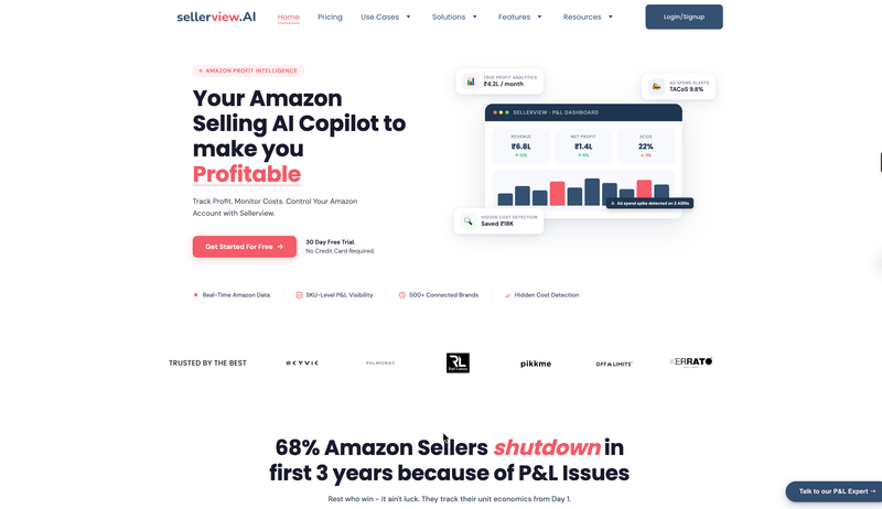 sellerview home page