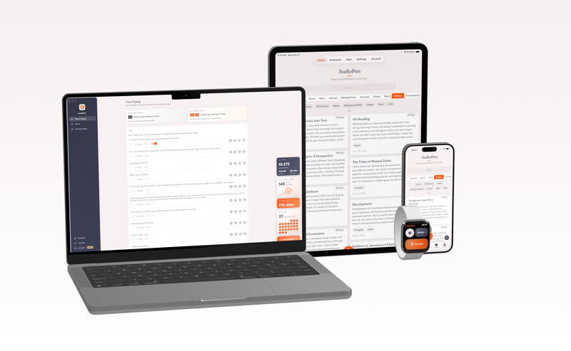 AudioPen works across all your devices