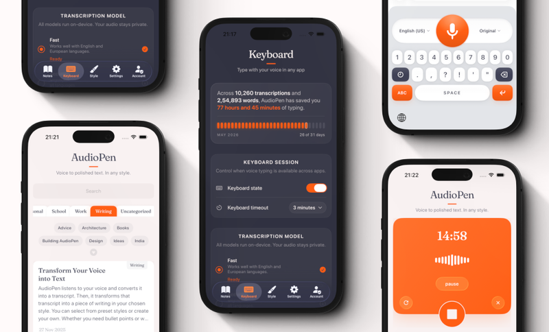 AudioPen Keyboard