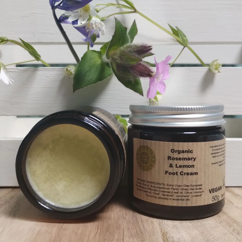 Organic Rosemary & Lemon Foot Cream | Organic Skincare | Vegan Skin Care