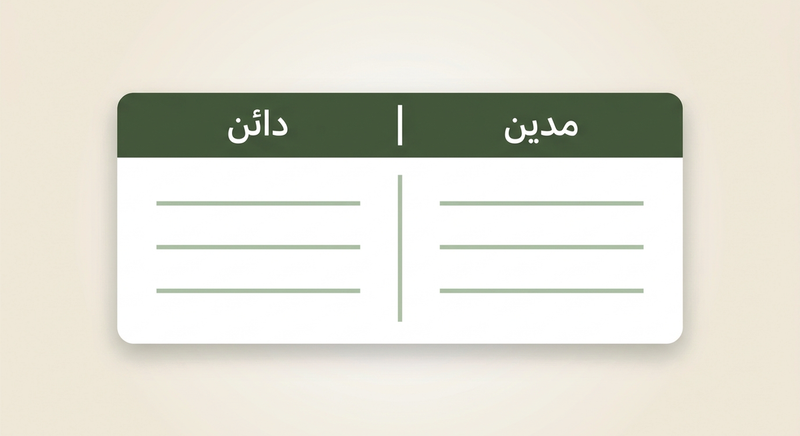 شرح المدين والدائن: الجدول الذي تحتاجه بالفعل