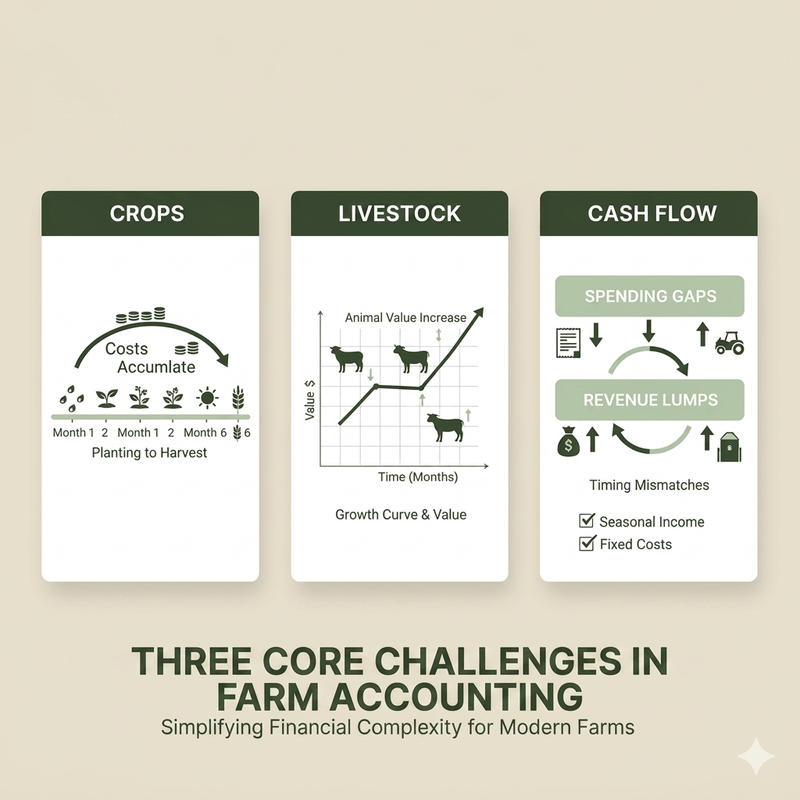 Accounting for Farms: Crops, Livestock, and Cash Flow