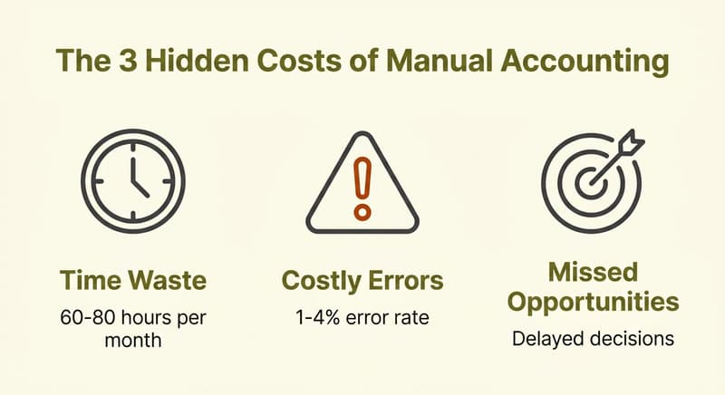 The Real Cost of Manual Accounting: Time, Errors, and Missed Opportunities