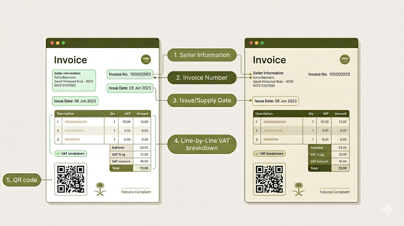 The Fatoora Checklist: 5 Things Invoice Must Have to Avoid KSA Fines