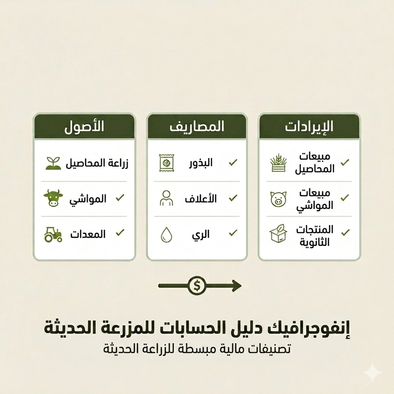 دليل حسابات المزرعة