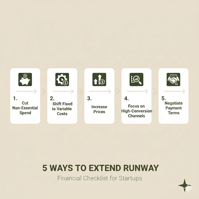 Five ways to extend startup runway